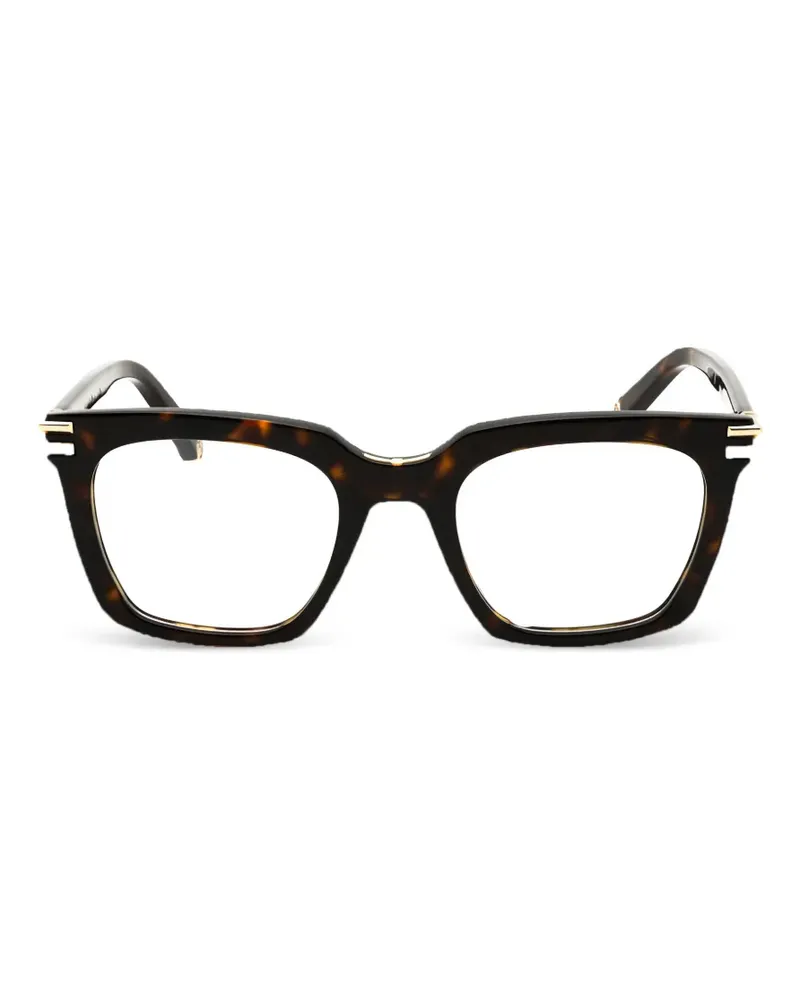 Philipp Plein Brille mit eckigem Gestell - Braun Braun