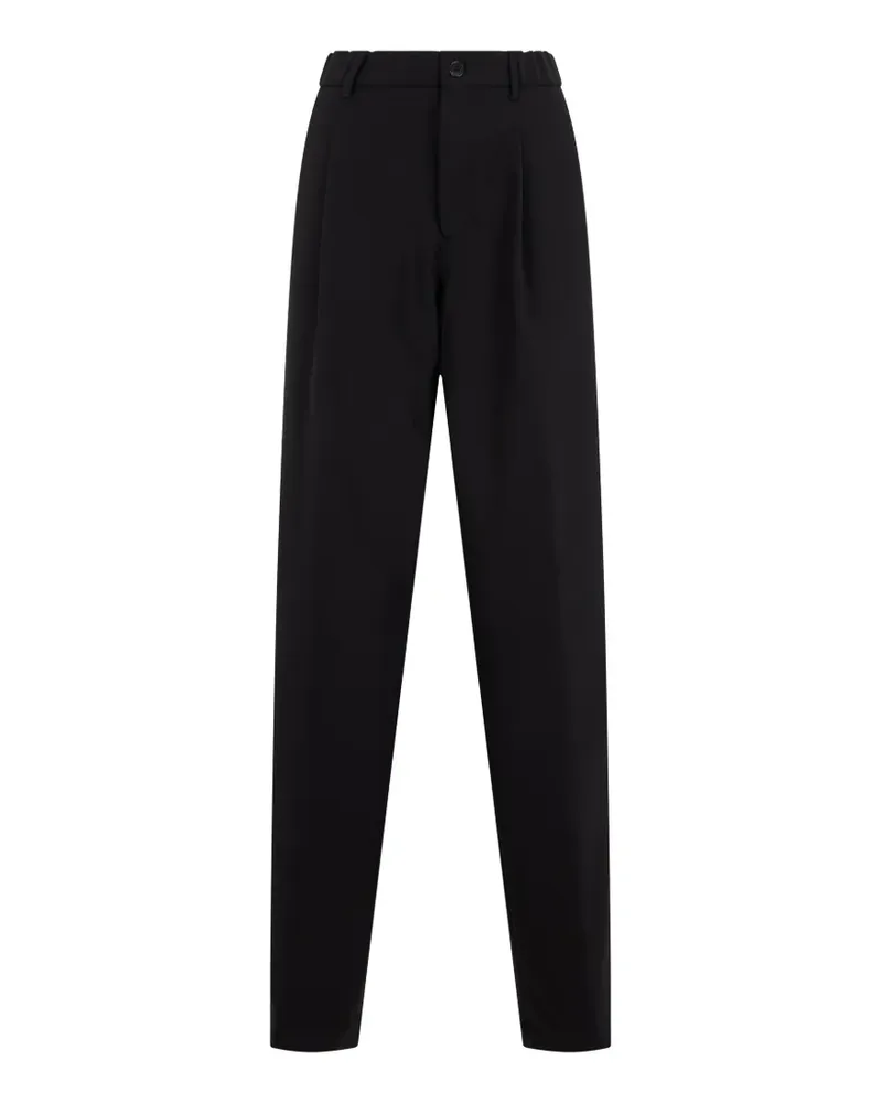 Slowear Plissierte Tapered-Hose - Schwarz Schwarz