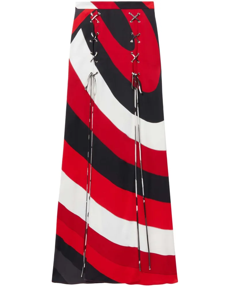 Emilio Pucci Rock mit Print - Rot Rot