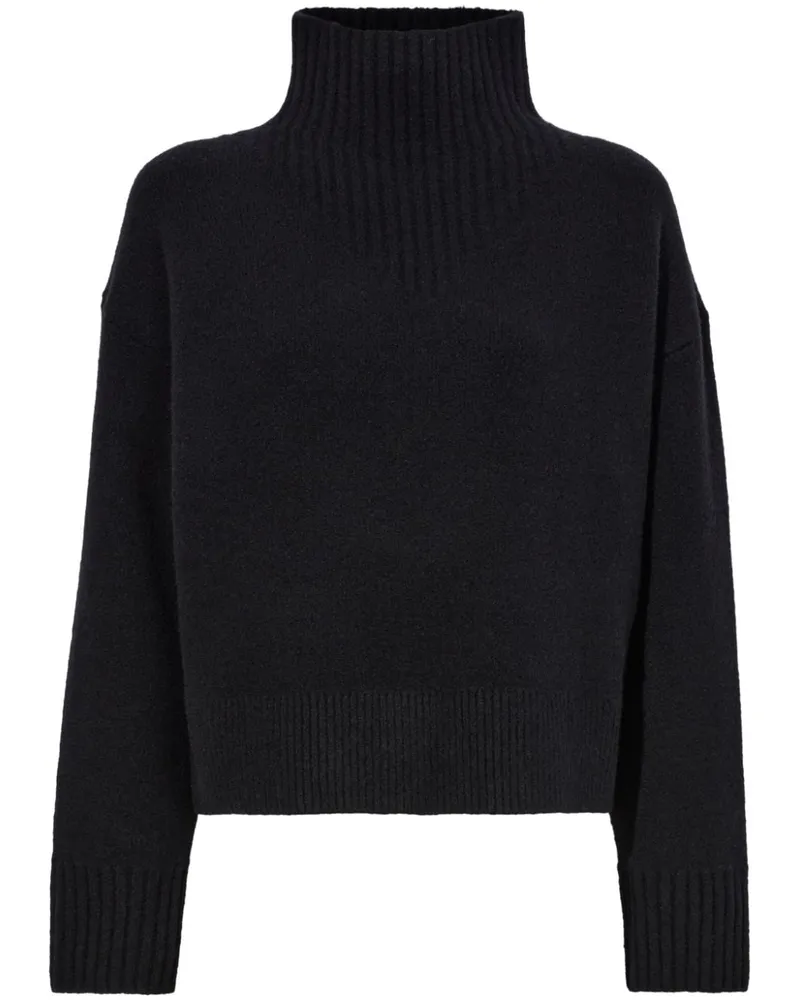 Proenza Schouler Fein gestrickter Rollkragenpullover Schwarz