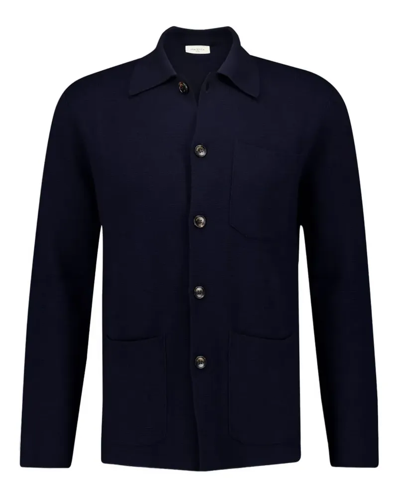 Piacenza Cashmere Jacke mit Knöpfen - Blau Blau