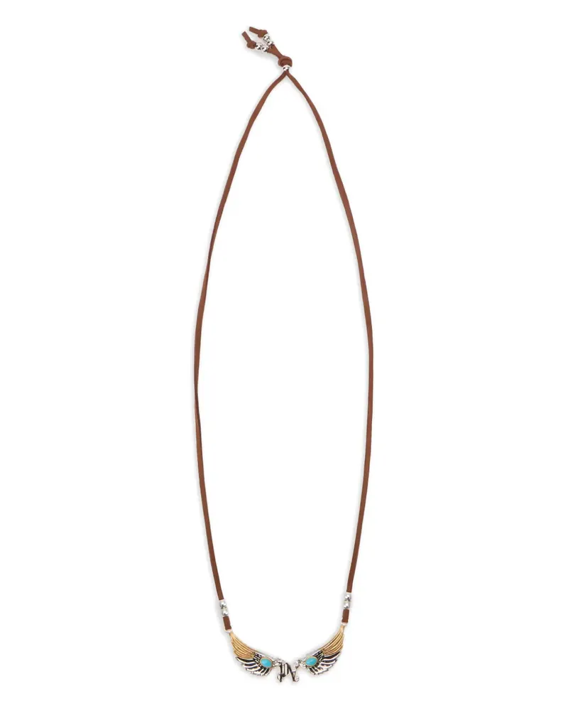 Palm Angels wings cord necklace - Braun Braun