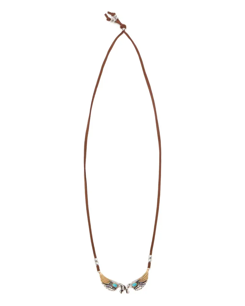 Palm Angels wings cord necklace - Braun Braun