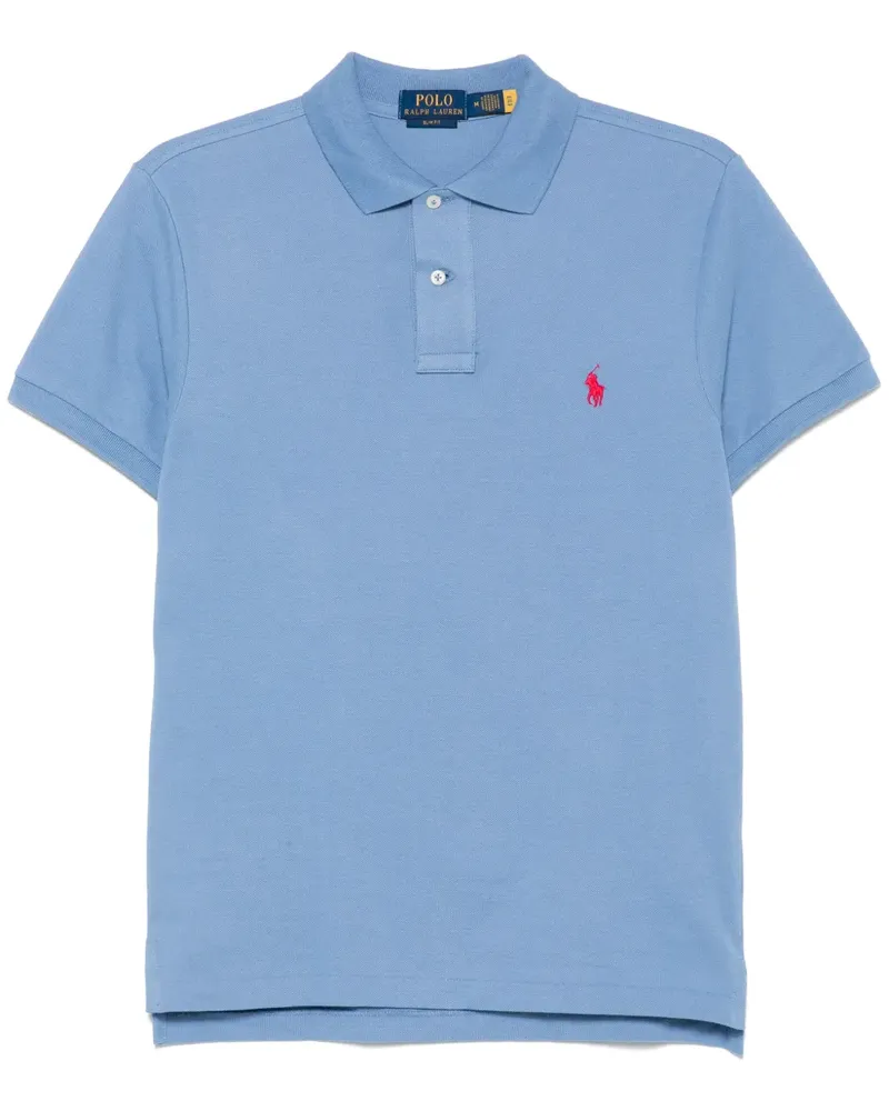 Ralph Lauren Poloshirt mit Polo Pony - Blau Blau
