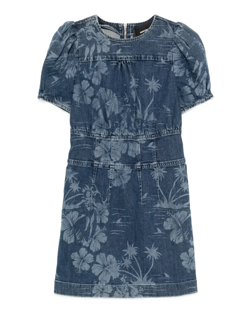 Marco Bologna Minikleid mit Puffärmeln - Blau Blau