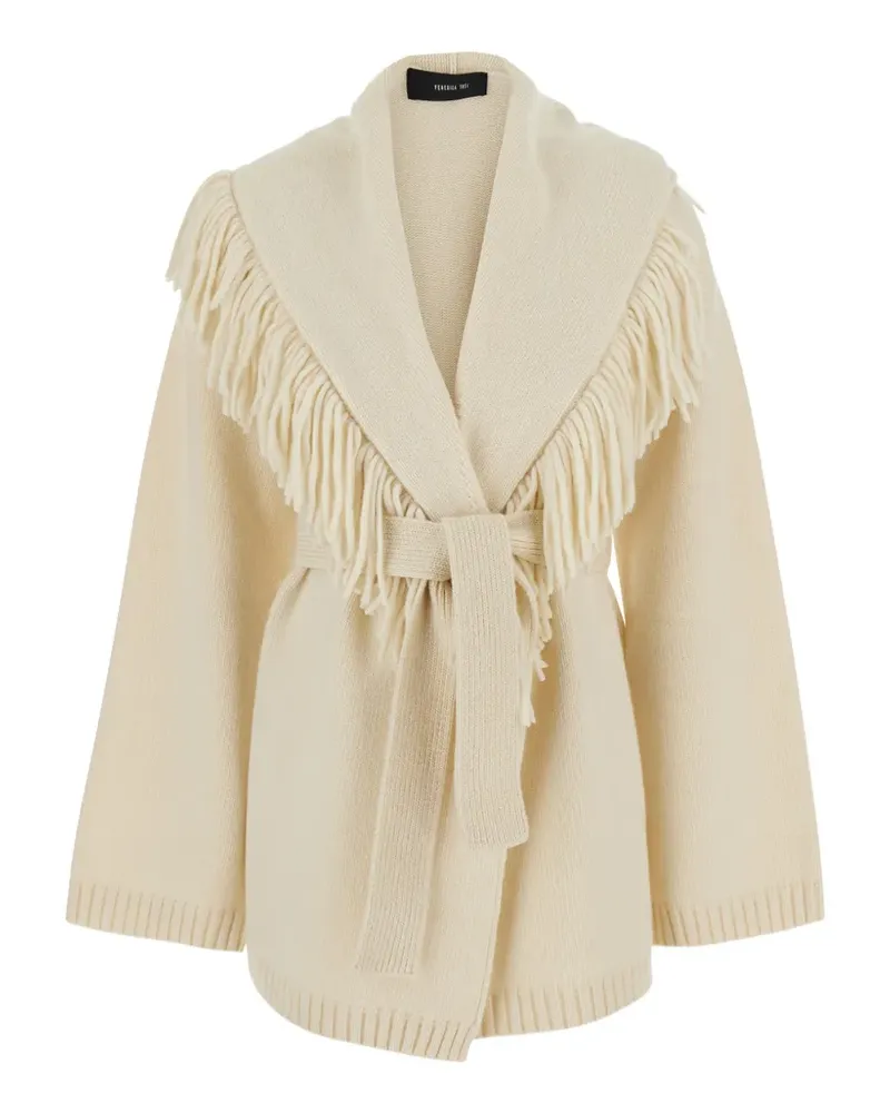 Federica Tosi Cardigan mit Fransen - Nude Nude