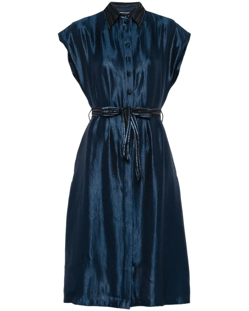 Baruni Adebola Midikleid - Blau Blau