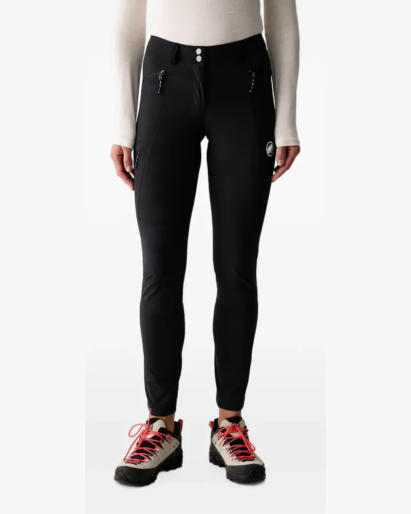 Mammut logo-print panelled trousers - Schwarz Schwarz