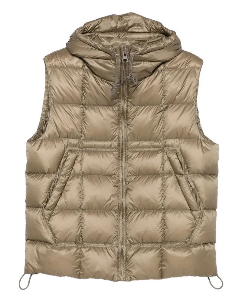 Ten c Gesteppte Kapuzenweste - Nude Nude