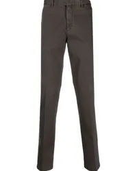 Boglioli Halbhohe Straight-Leg-Hose Braun