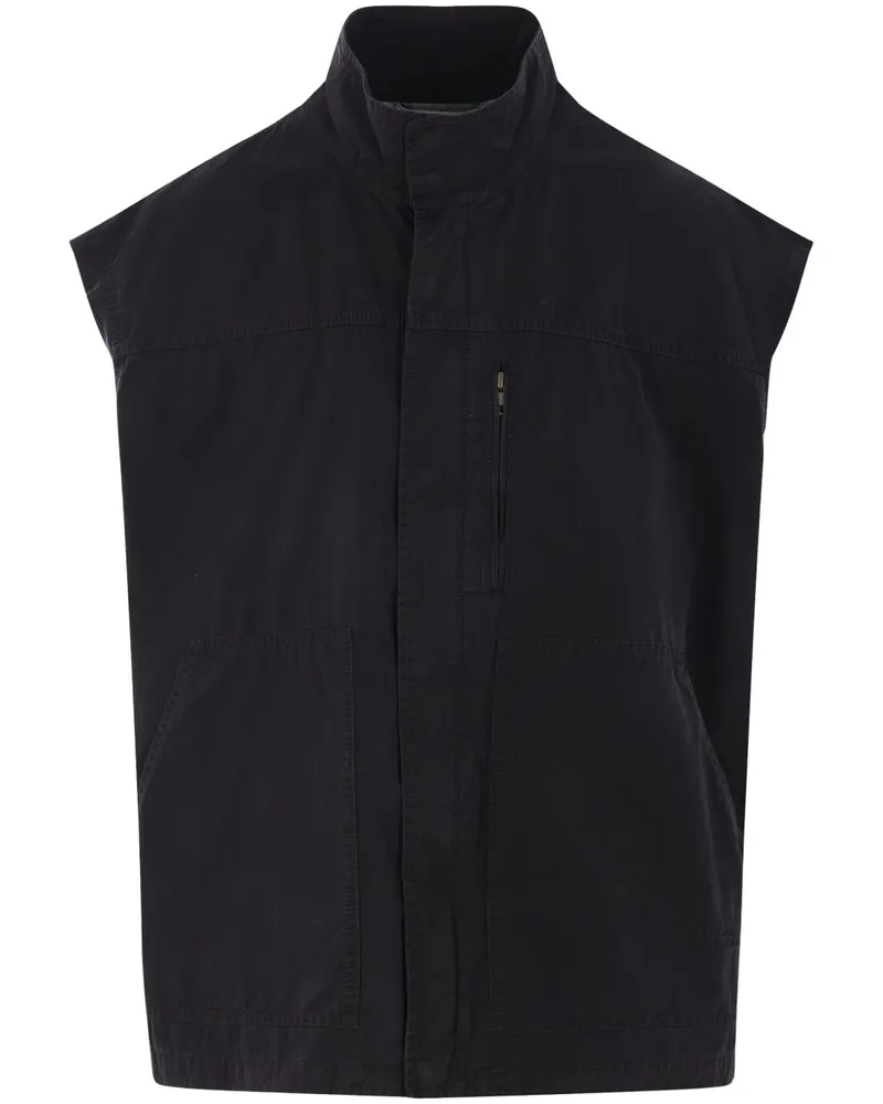 Maison Margiela Zweifarbige Weste - Blau Blau