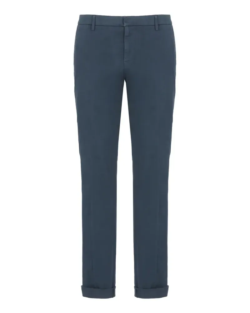 Dondup Gürtelschlaufen-Hose mit Logo - Blau Blau