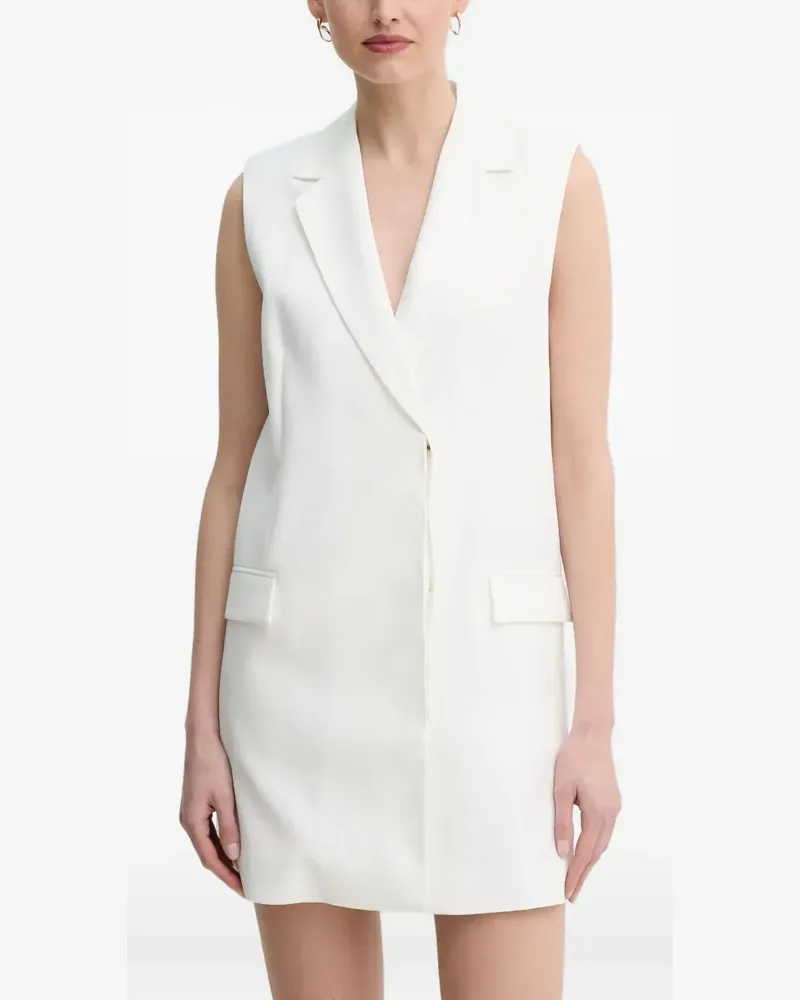Day Birger et Mikkelsen Kleid mit fallendem Revers - Weiß Weiß