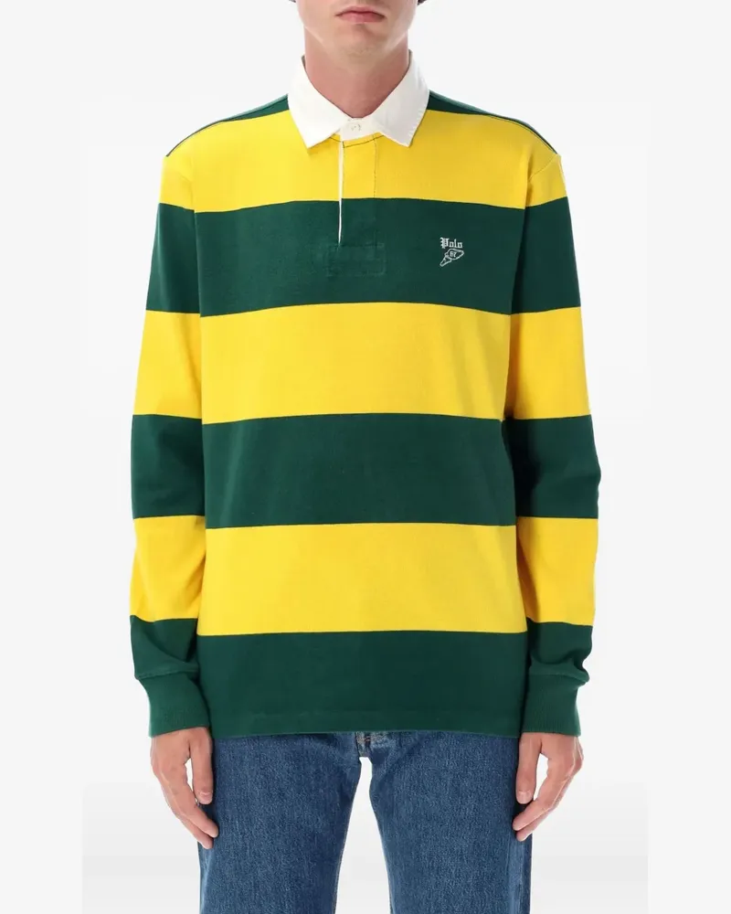 Ralph Lauren Poloshirt mit Rugby-Streifen - Grün Grün