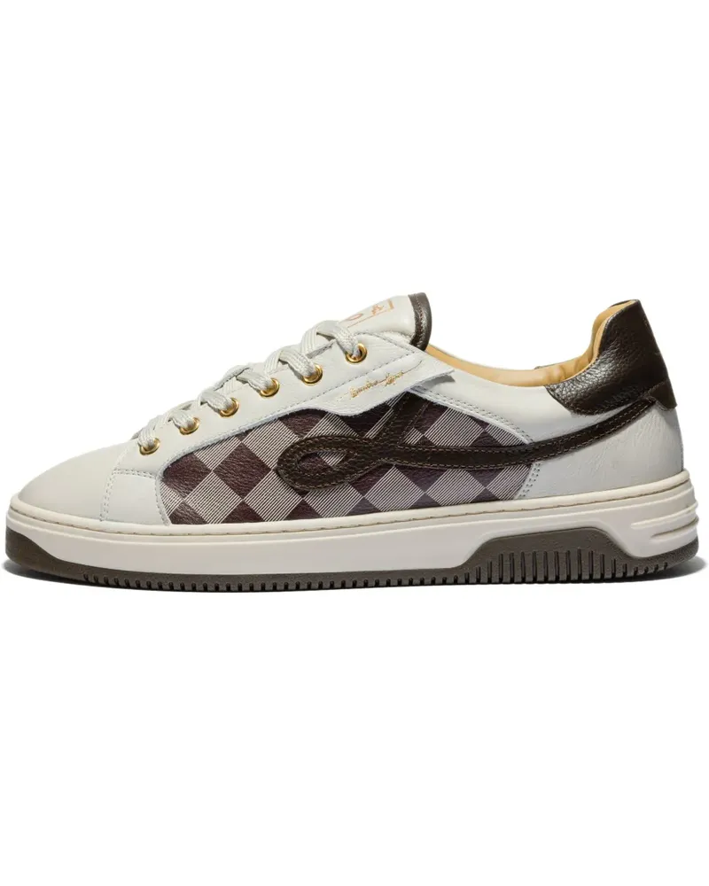 Leandro Lopes Paris Sneakers mit Karomuster - Nude Nude