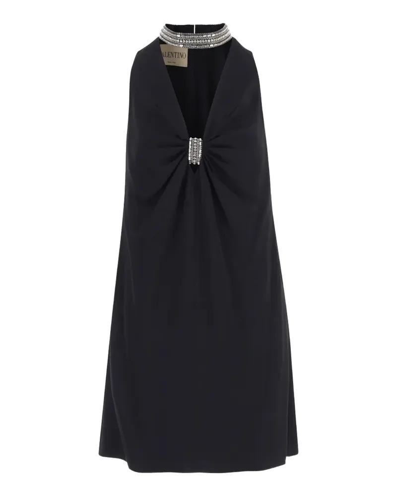 Valentino Garavani jewel-embellished ruffled dress - Schwarz Schwarz