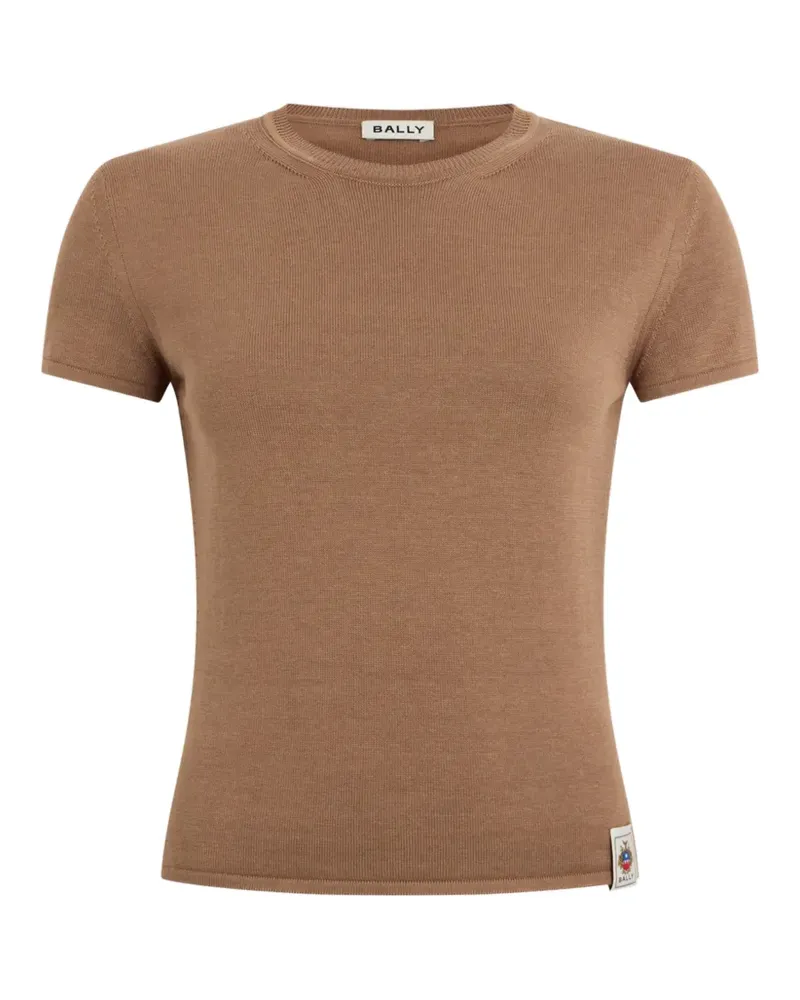 Bally Gestricktes T-Shirt - Braun Braun