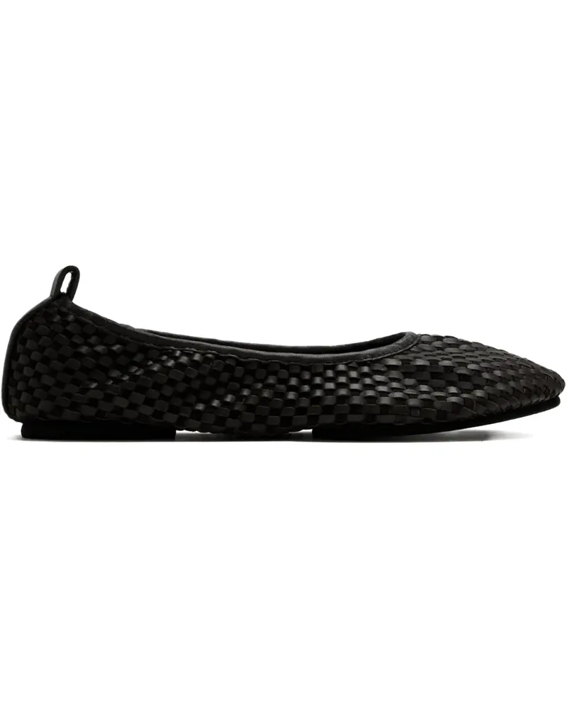 St. Agni Lattice woven ballet flats - Schwarz Schwarz