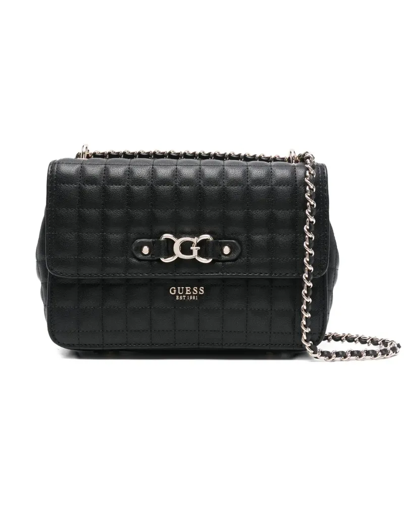Guess quilted-pattern crossbody bag - Schwarz Schwarz