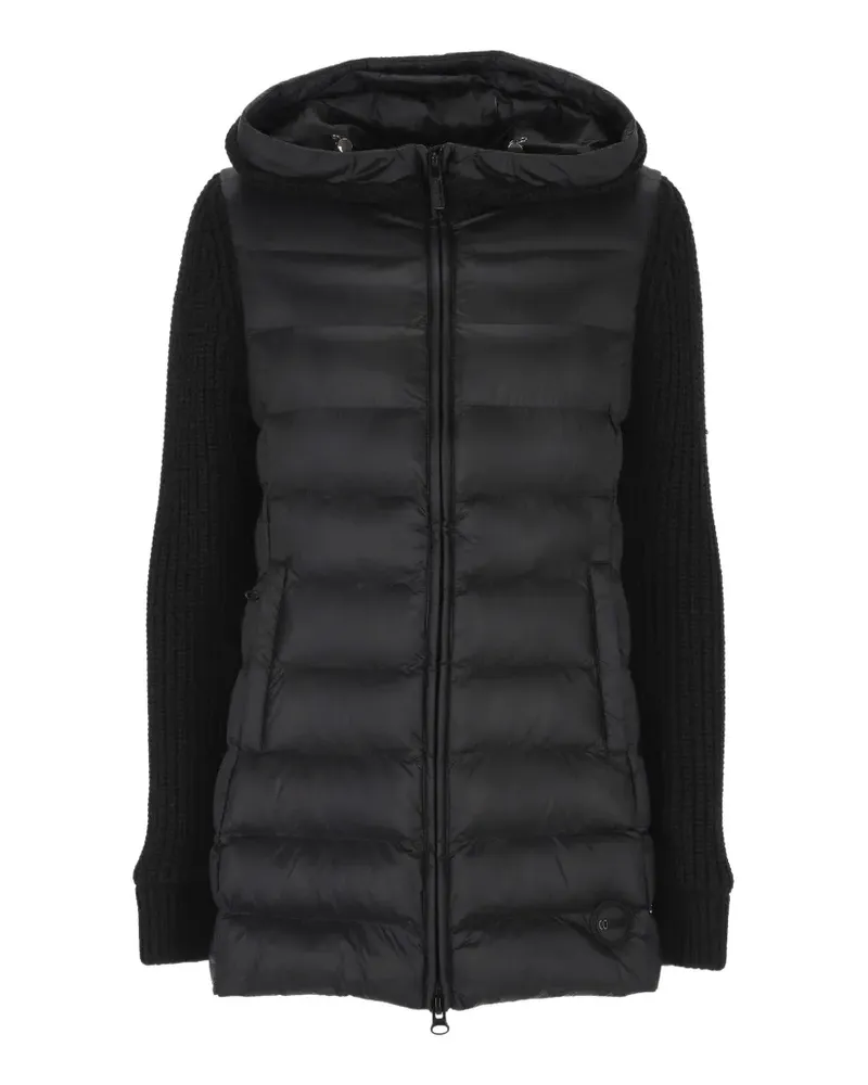 Colmar Gesteppte Jacke mit gestrickten Ärmeln - Schwarz Schwarz