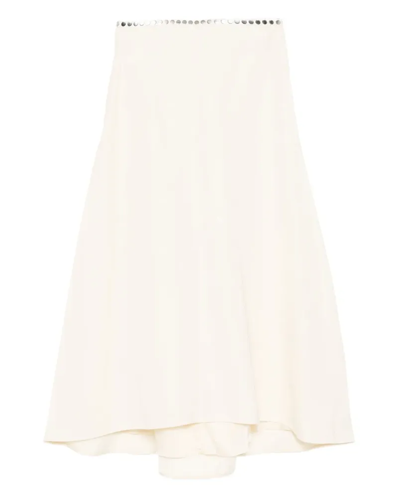 Jil Sander Rock mit geknöpfter Taille - Nude Nude