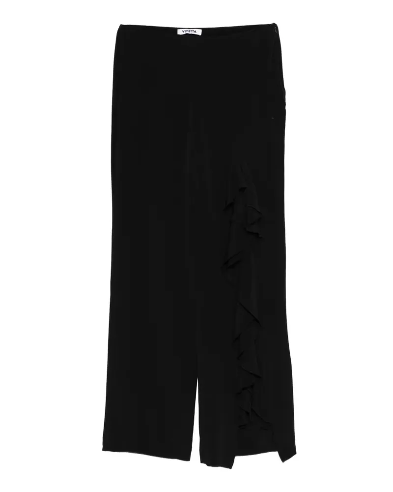 Vivetta ruffled trousers - Schwarz Schwarz