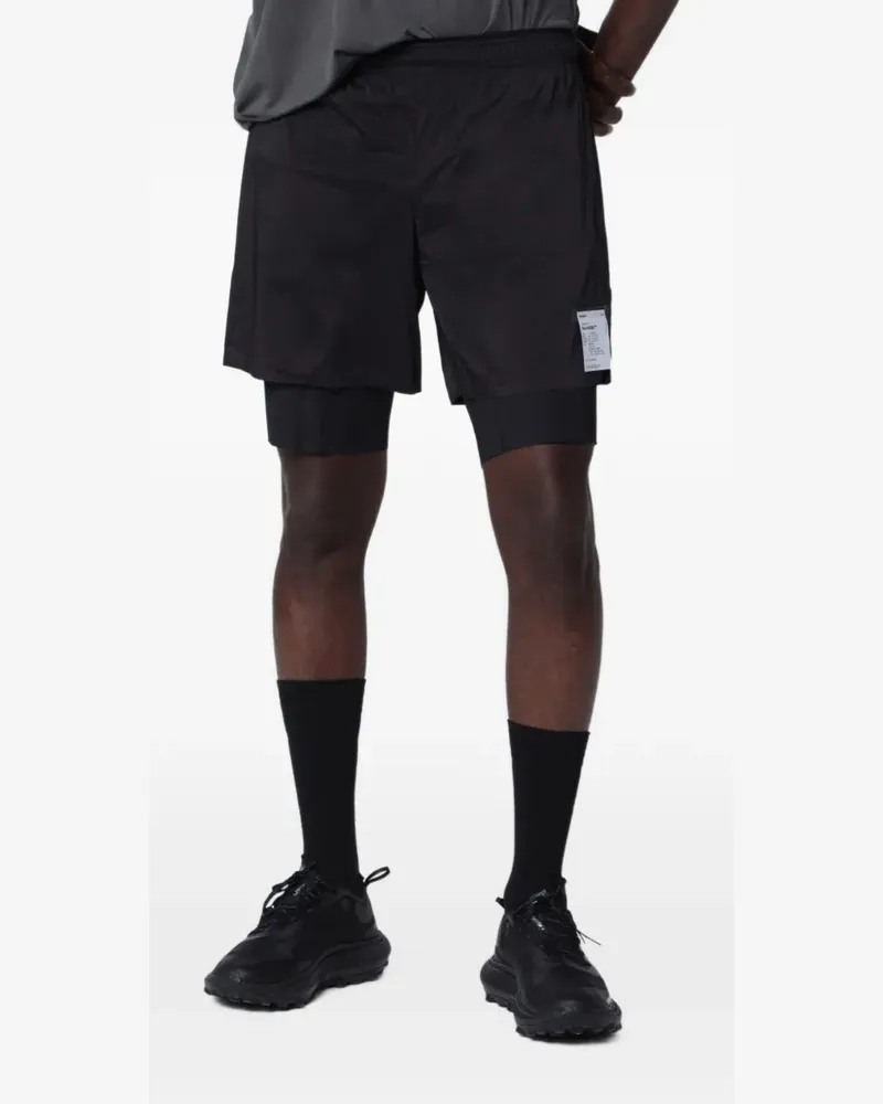 Satisfy TechSilk 8" shorts - Schwarz Schwarz