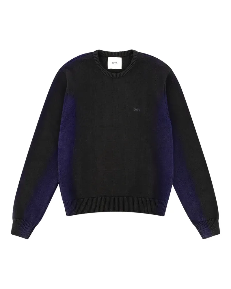 Arte Antwerp Pullover mit Logo-Stickerei - Schwarz Schwarz