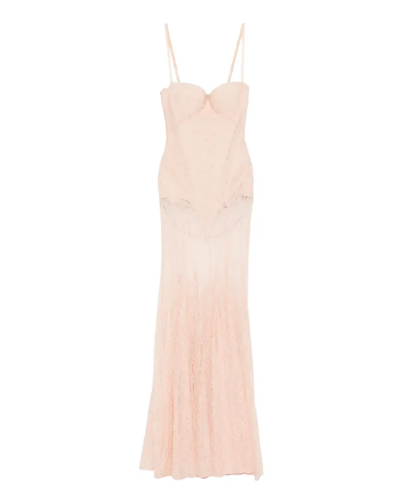 Elisabetta Franchi lace maxi dress - Rosa Rosa