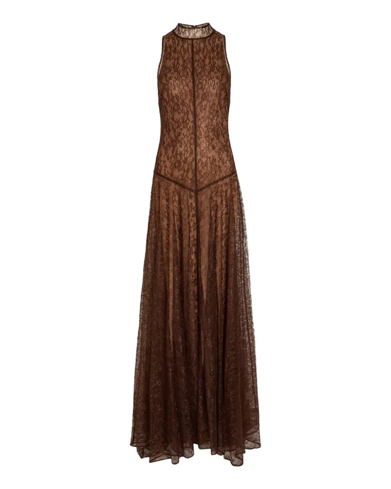 De La Vali halterneck lace gown - Braun Braun