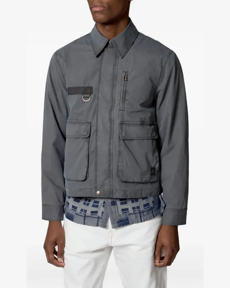 Paul Smith multi-pocket zip-up jacket - Grau Grau