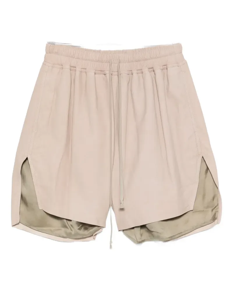 Rick Owens leather shorts - Nude Nude