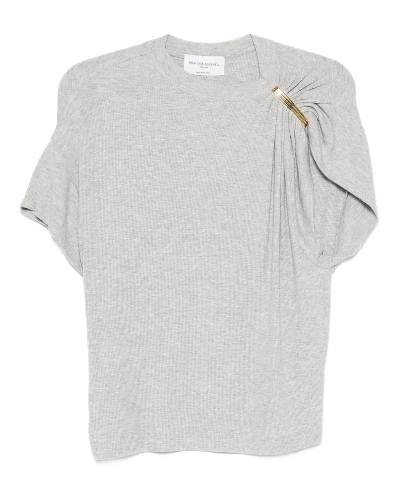 Brandon Maxwell Faye T-Shirt - Grau Grau