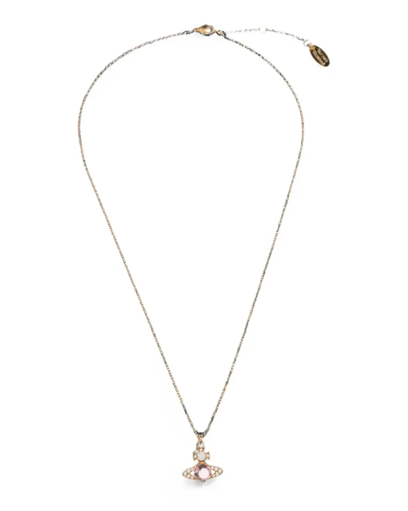 Vivienne Westwood Ondina crystal-embellished necklace - Gold Gold