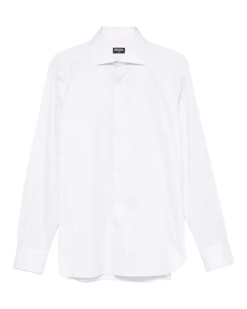 Ermenegildo Zegna long-sleeve spread-collar shirt - Weiß Weiß