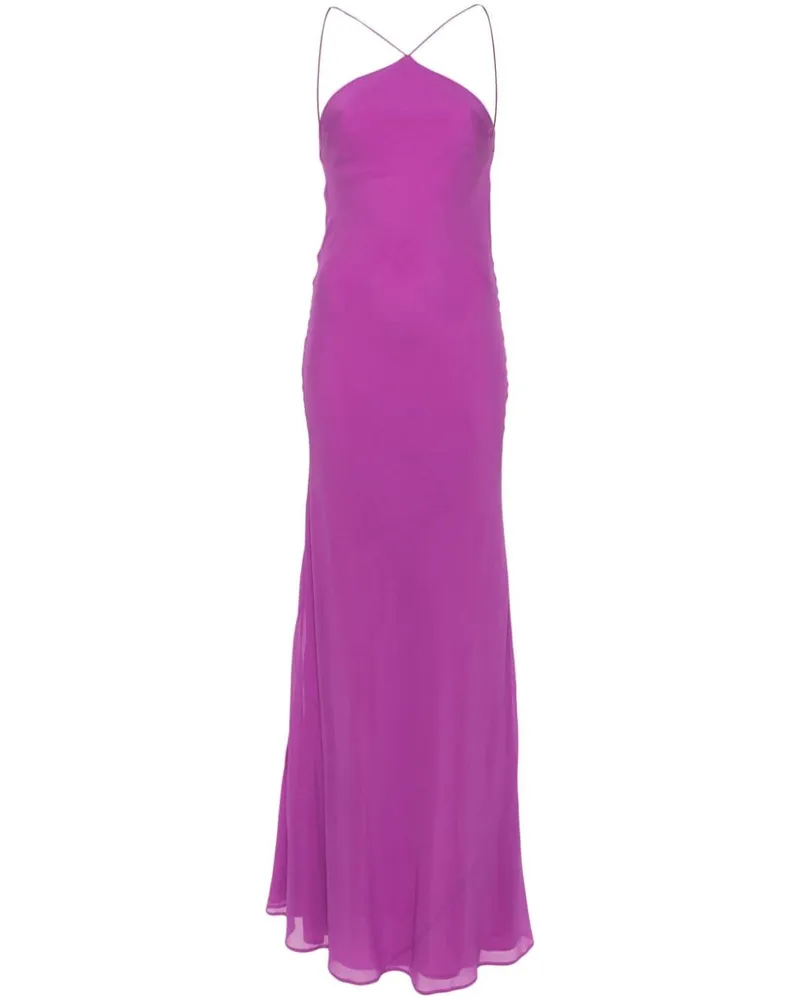 ANDAMANE Rebecca Organza-Maxikleid Violett