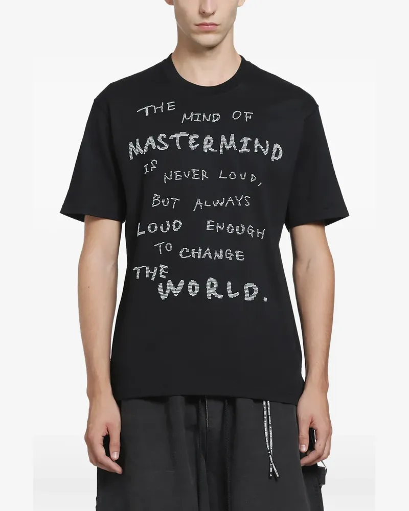 Mastermind World T-Shirt mit Slogan-Print - Schwarz Schwarz