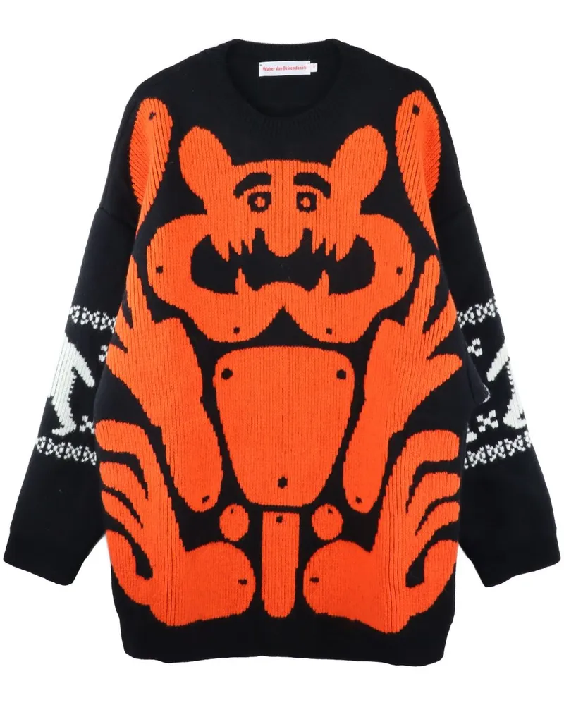 Walter van Beirendonck Yeti Pullover - Schwarz Schwarz
