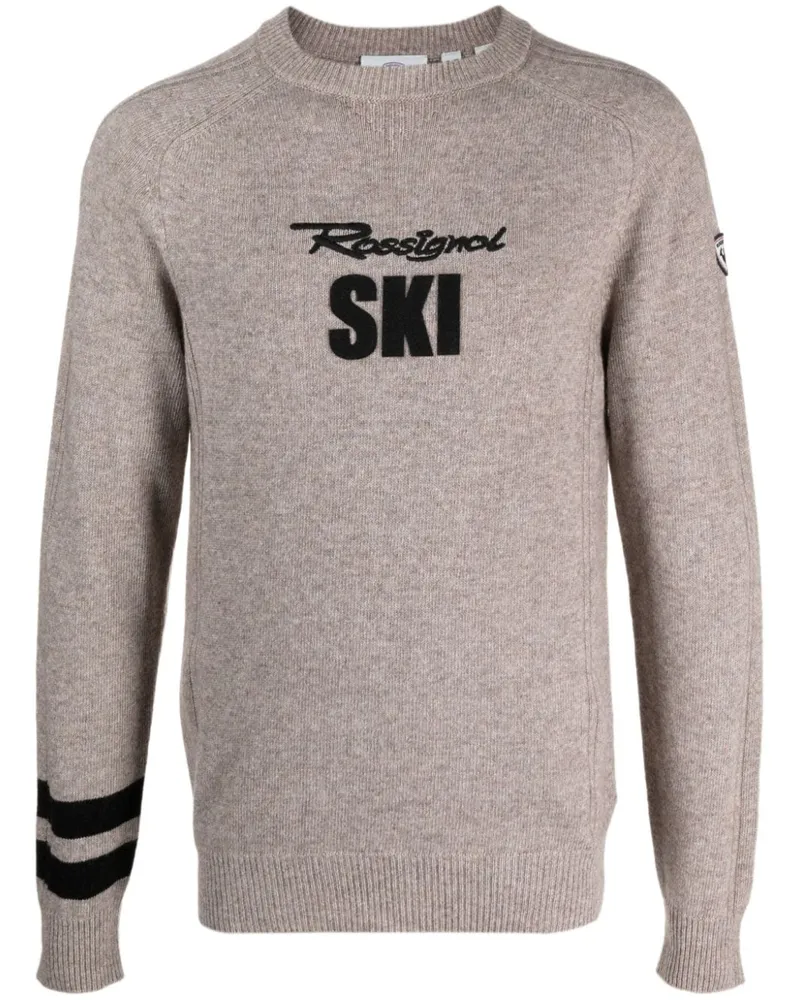 Rossignol Signature Pullover mit Logo-Stickerei Nude