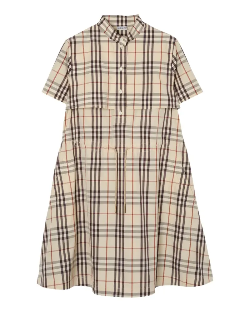 Burberry Check cotton dress - Nude Nude