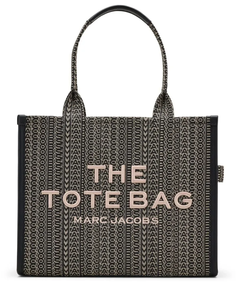 Marc Jacobs Große The Monogram Jacquard Tote Bag - Schwarz Schwarz