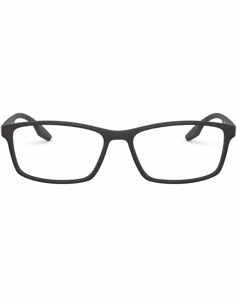 Prada Eckige Lifestyle Brille - Schwarz Schwarz
