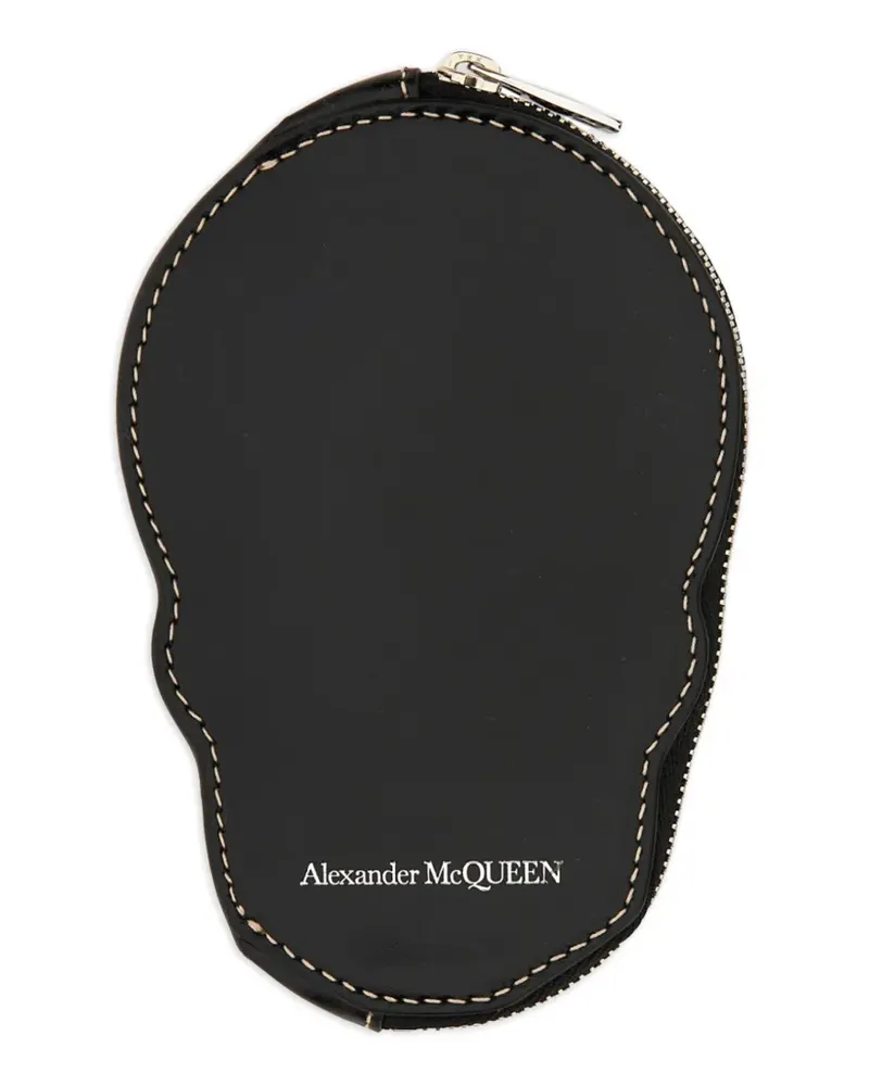 Alexander McQueen leather wallet - Schwarz Schwarz