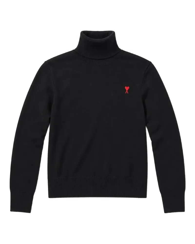 AMI Paris Ami de Cœur turtleneck sweater - Schwarz Schwarz