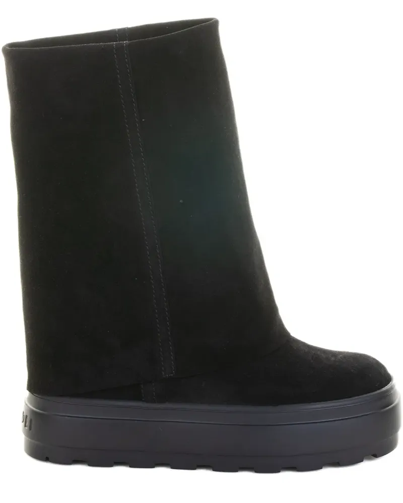 Casadei Stiefeletten mit Plateausohle - Schwarz Schwarz