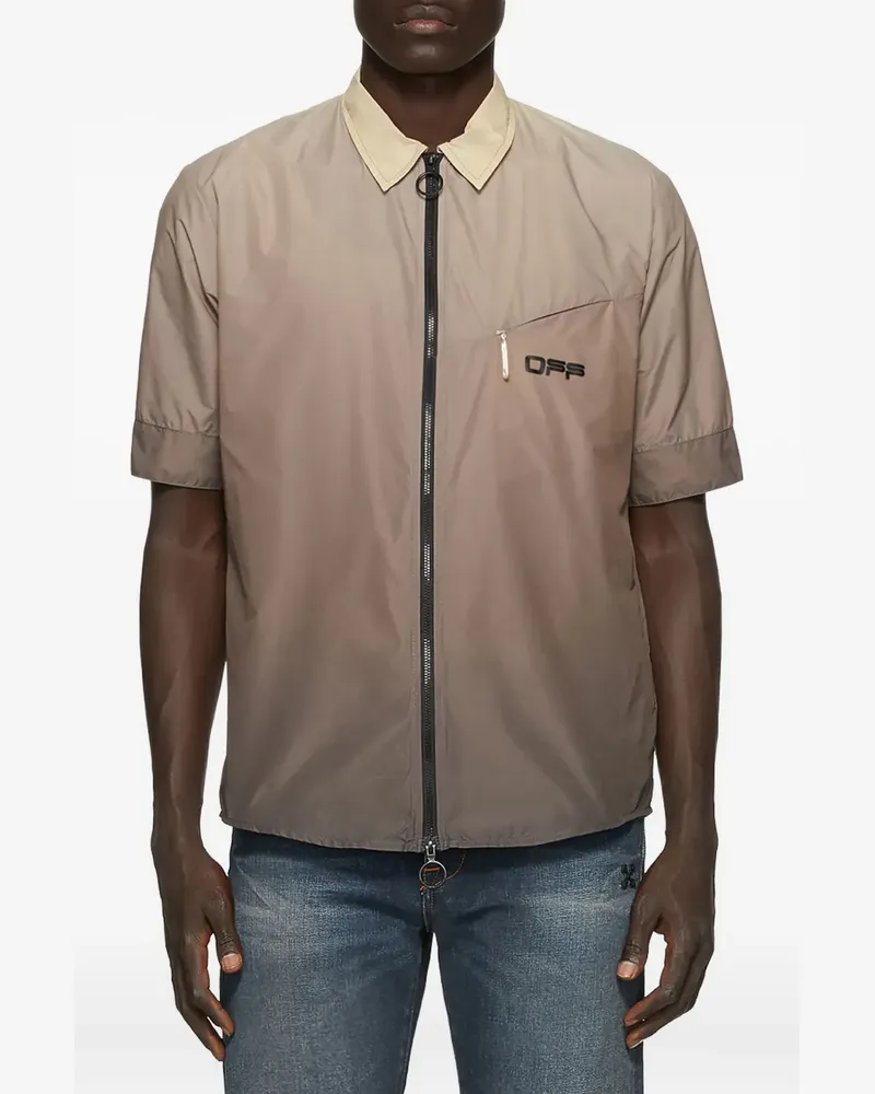 OFF-WHITE arrows-motif shirt - BROWN Brown