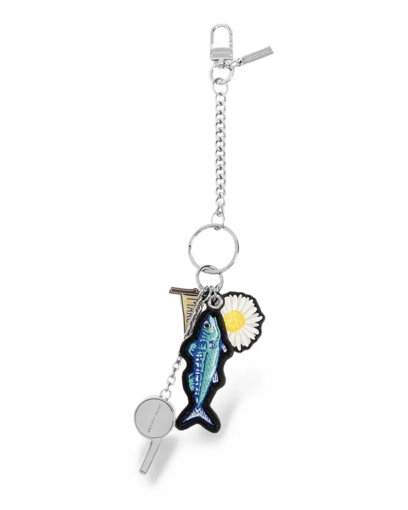 Marc Jacobs camp whistle cluster bag charm - Silber Silber
