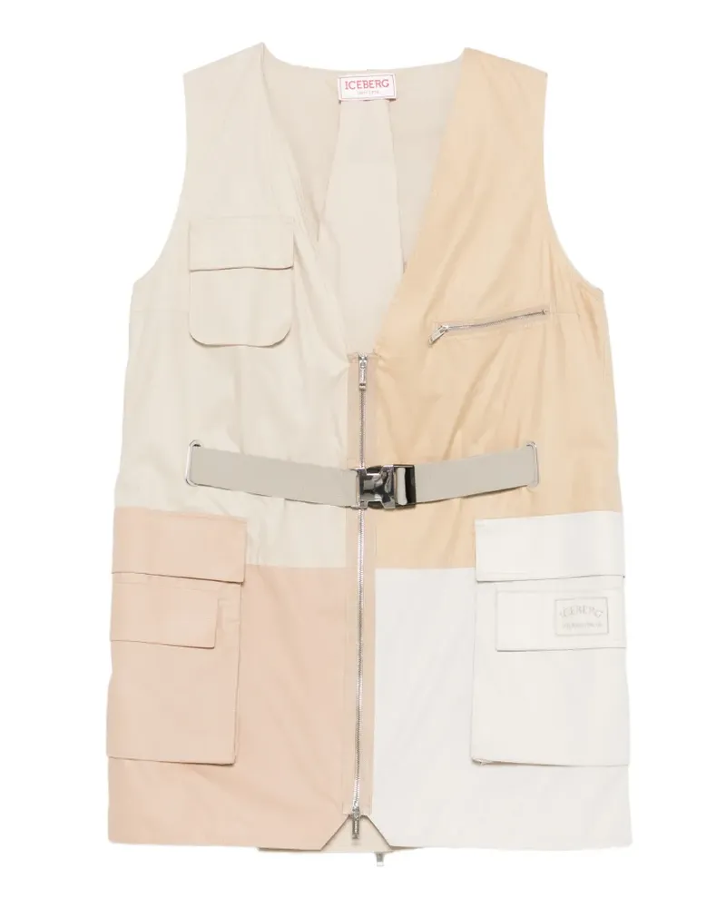 Iceberg Minikleid in Colour-Block-Optik - Nude Nude