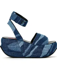 Emilio Pucci ami Jeans-Sandalen mit Plateausohle Blau