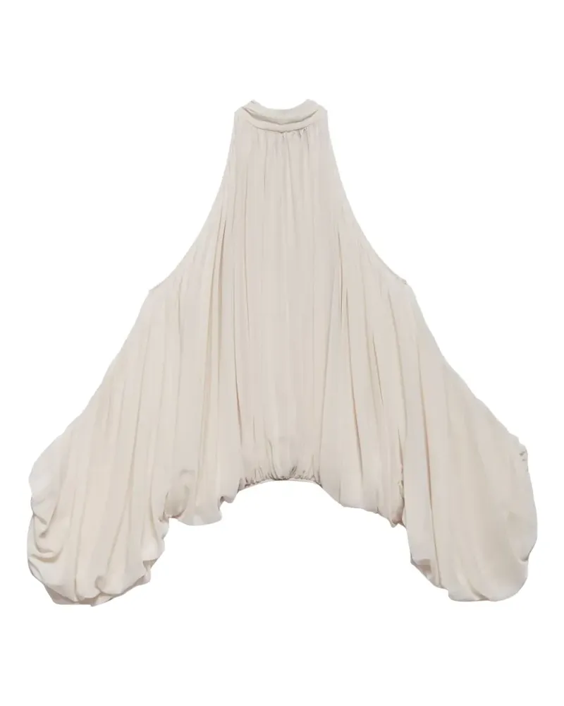 Aniye By Schulterfreie Bluse mit Schleifenkragen - Nude Nude